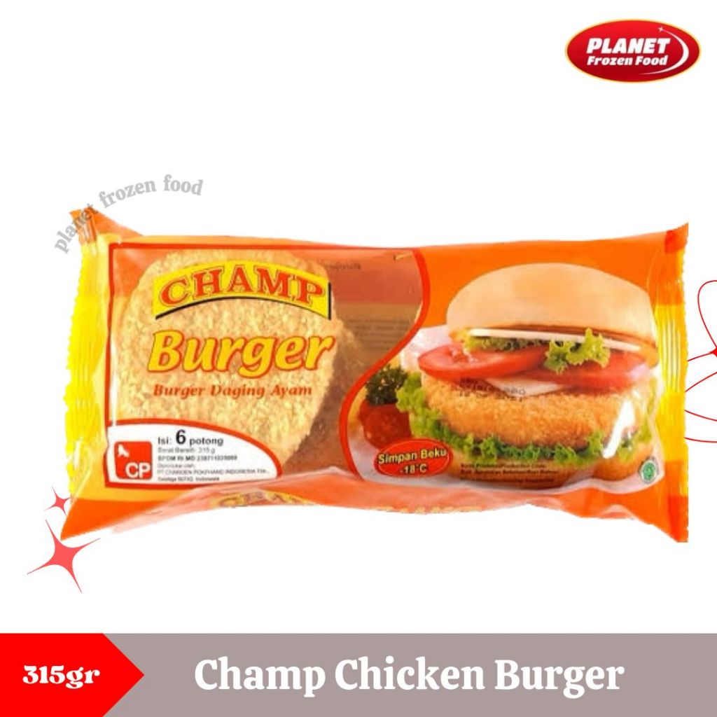 

CHAMP CHICKEN BURGER 315GR ISI 6