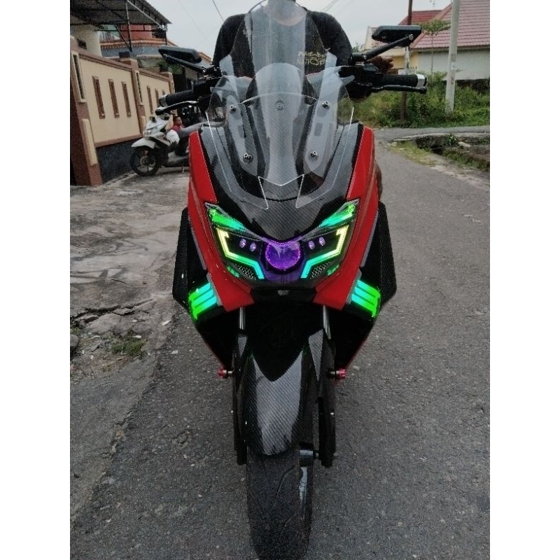 headlamp nmax old custom lampu depan nmax biled proji