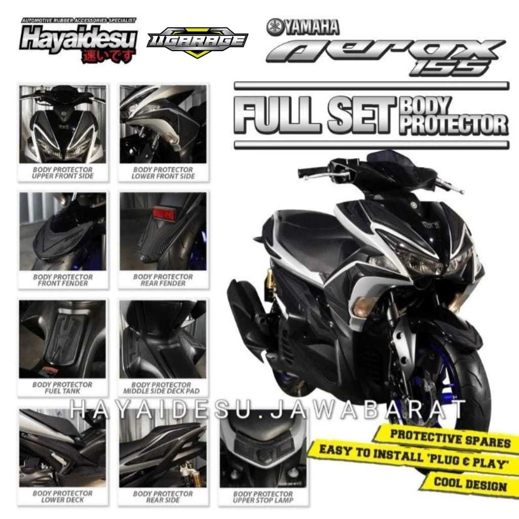 Hayaidesu Yamaha AEROX OLD Full Set Body Protector Cover