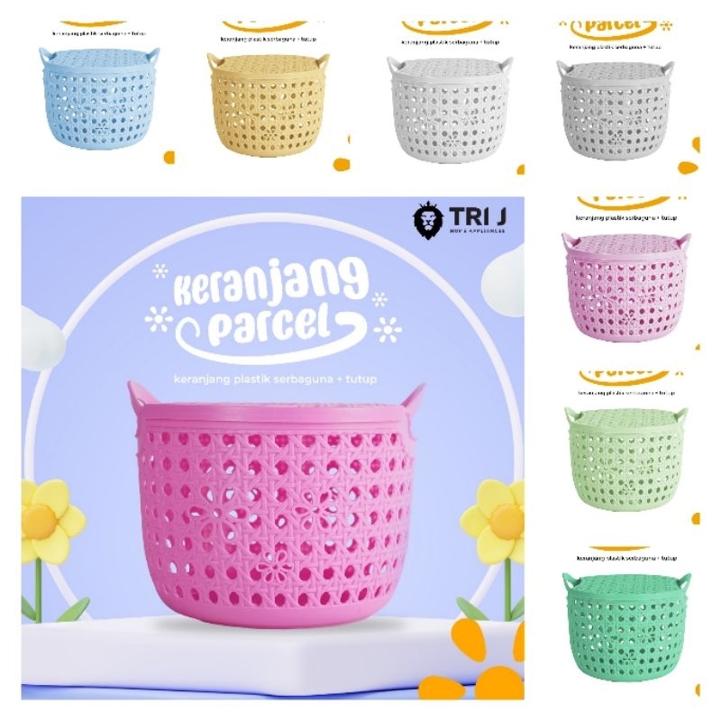 KERANJANG PARCEL KERANJANG TUTUP SERBAGUNA AYANA PASTEL