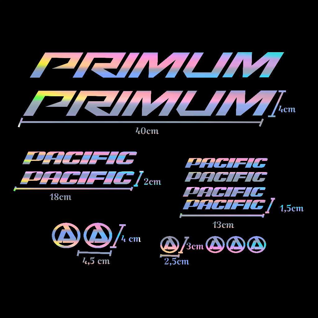 Decal Roadbike Pacific Primum Sticker Cutting Stiker Frame Sepeda Pacific