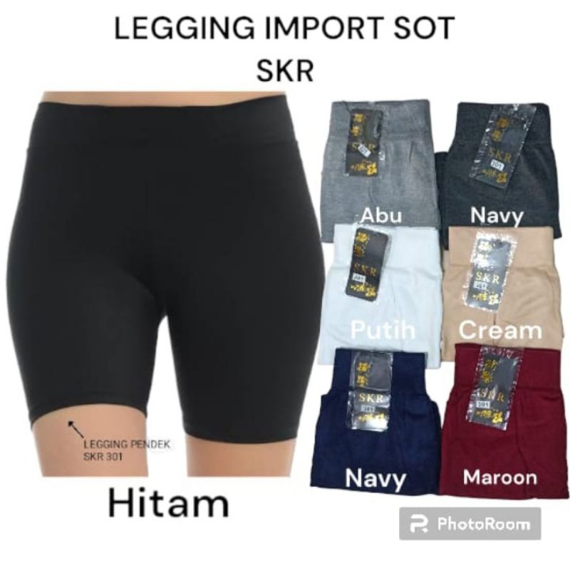 legging pendek import skr
