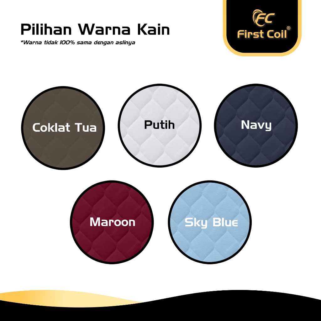 First Coil Springbed 2 in 1 Pillowtop Kasur Springbed 2 in 1 Fullset