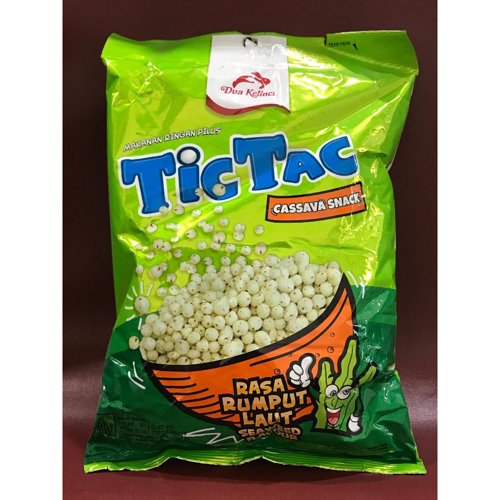 

TicTac Kacang Pilus Dua Kelinci Rasa Rumput Laut 90g - Kacang Pilus TicTac Seaweed