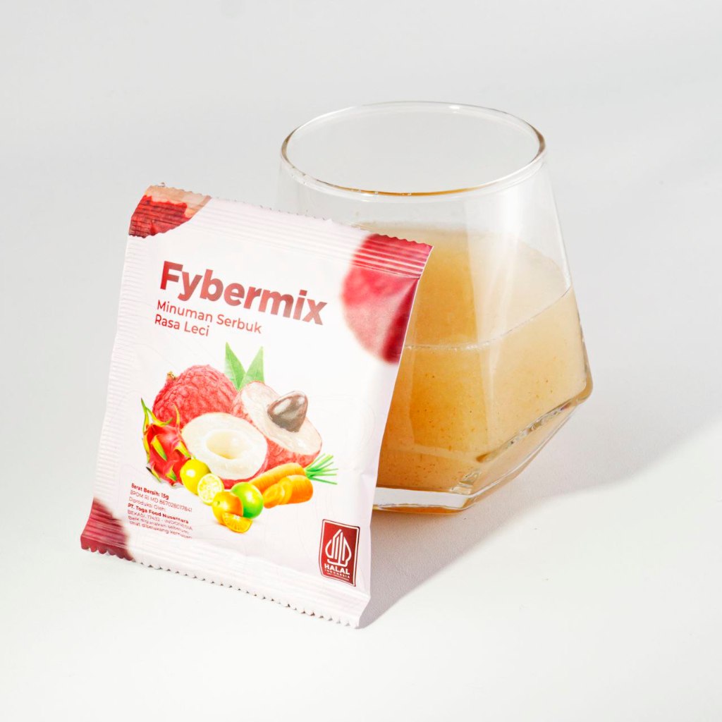 

Fybermix - 1 Box Minuman Serat Rendah Gula Rasa Leci (15 Sachet)