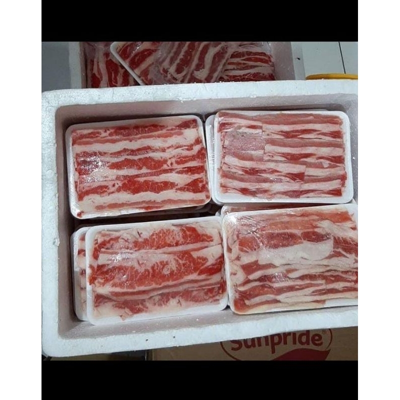

Beef gril/suki dengan lemak 500gr | 100% daging sapi