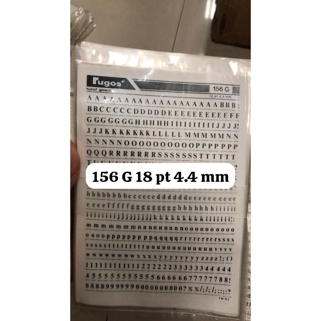 

rugos huruf november 2023 ukuran 4 mm sd 4.9 mm satuan