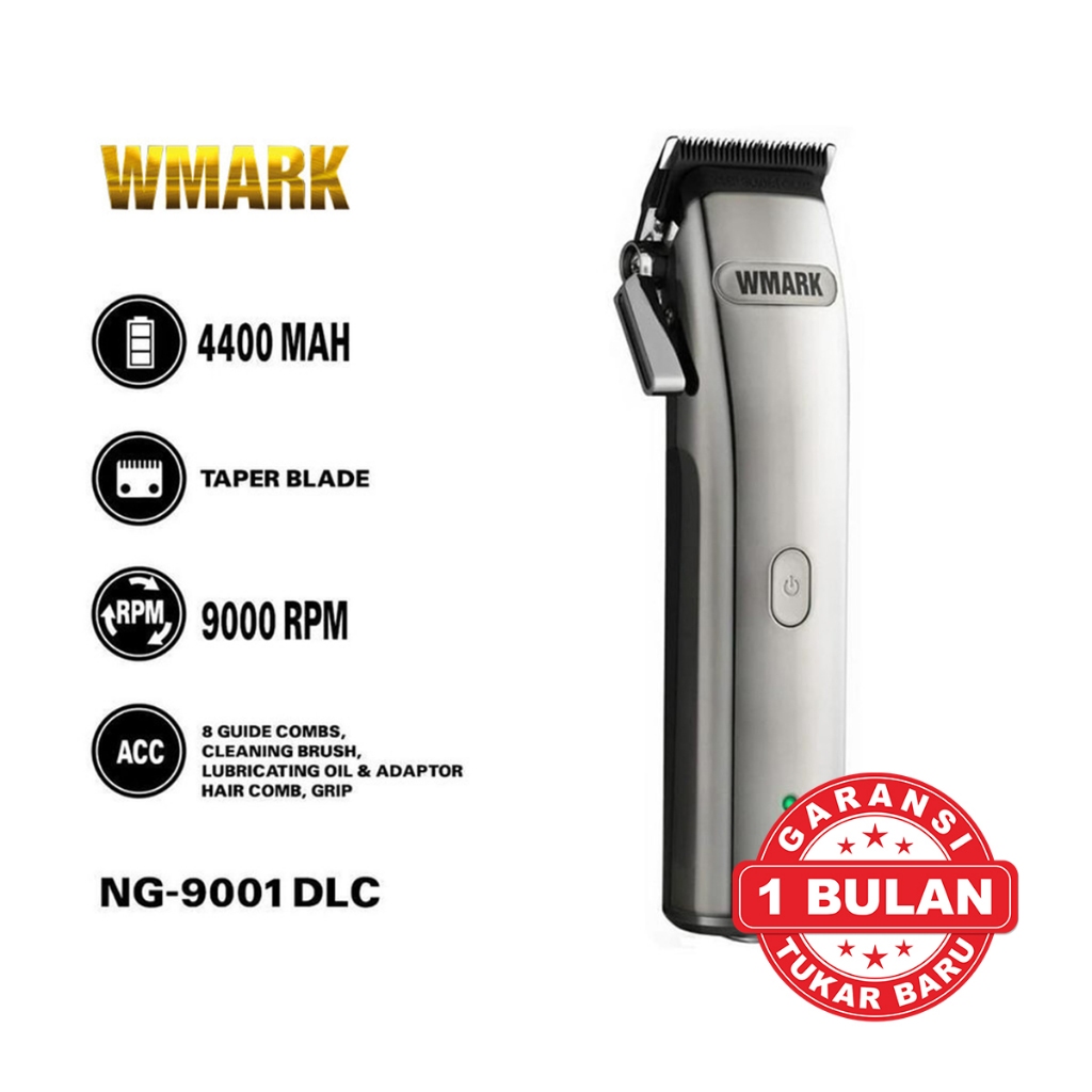WMARK NG-9001 Cordless Clipper 9000 Rpm Alat Cukur Rambut Barbershop