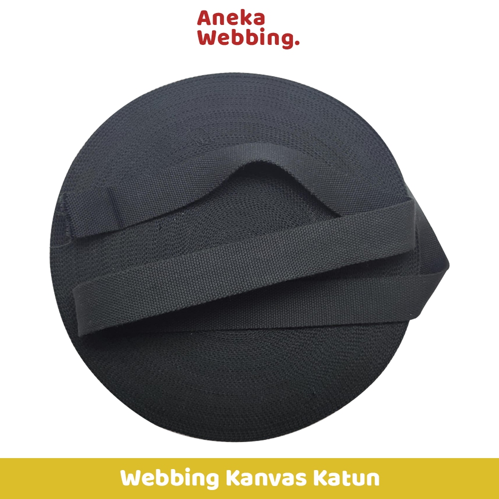 RK 1 Rol Webbing Kanvas Katun 3.8 cm / 50 yard ketebalan 1.7 mm