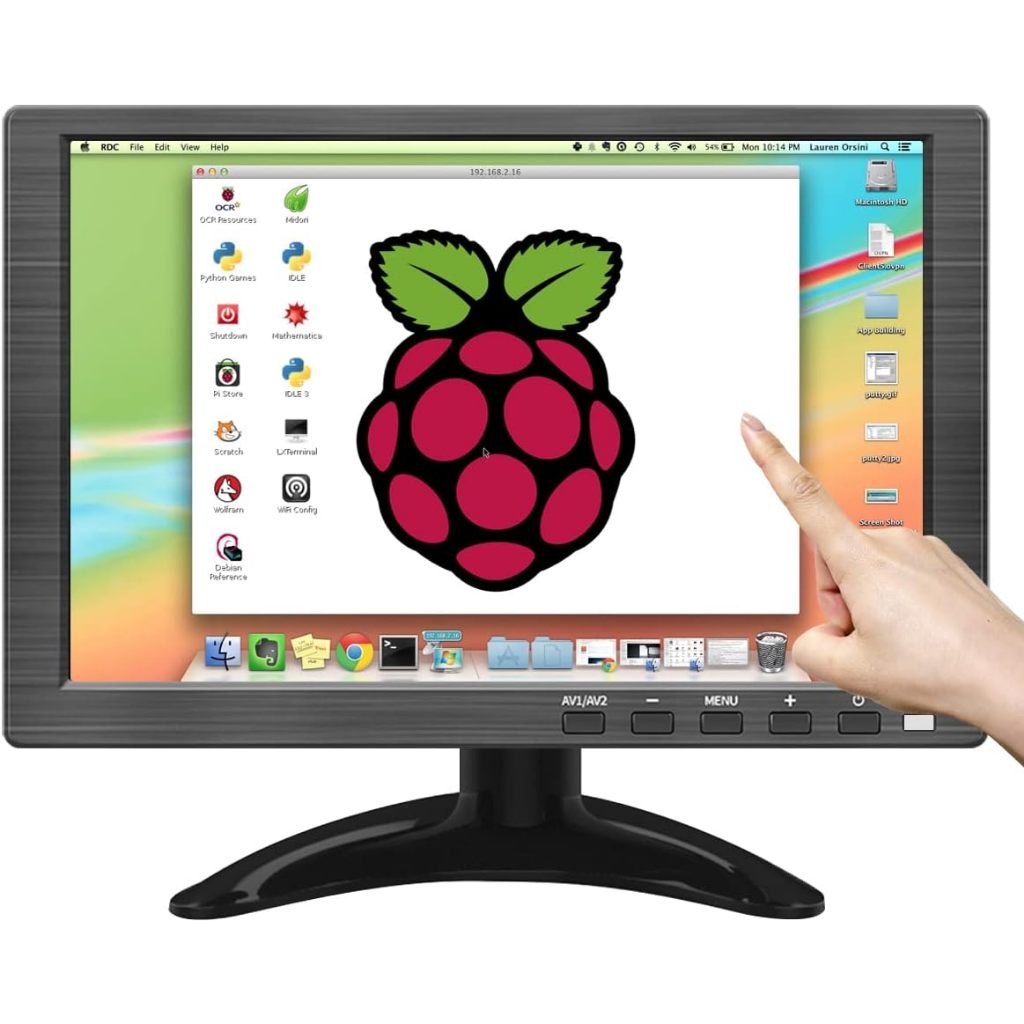 2 UNIT PORTABLE MONITOR TOUCH SCREEN KENOWA 10 INCH IPS HDMI BNC AV USB MULTI