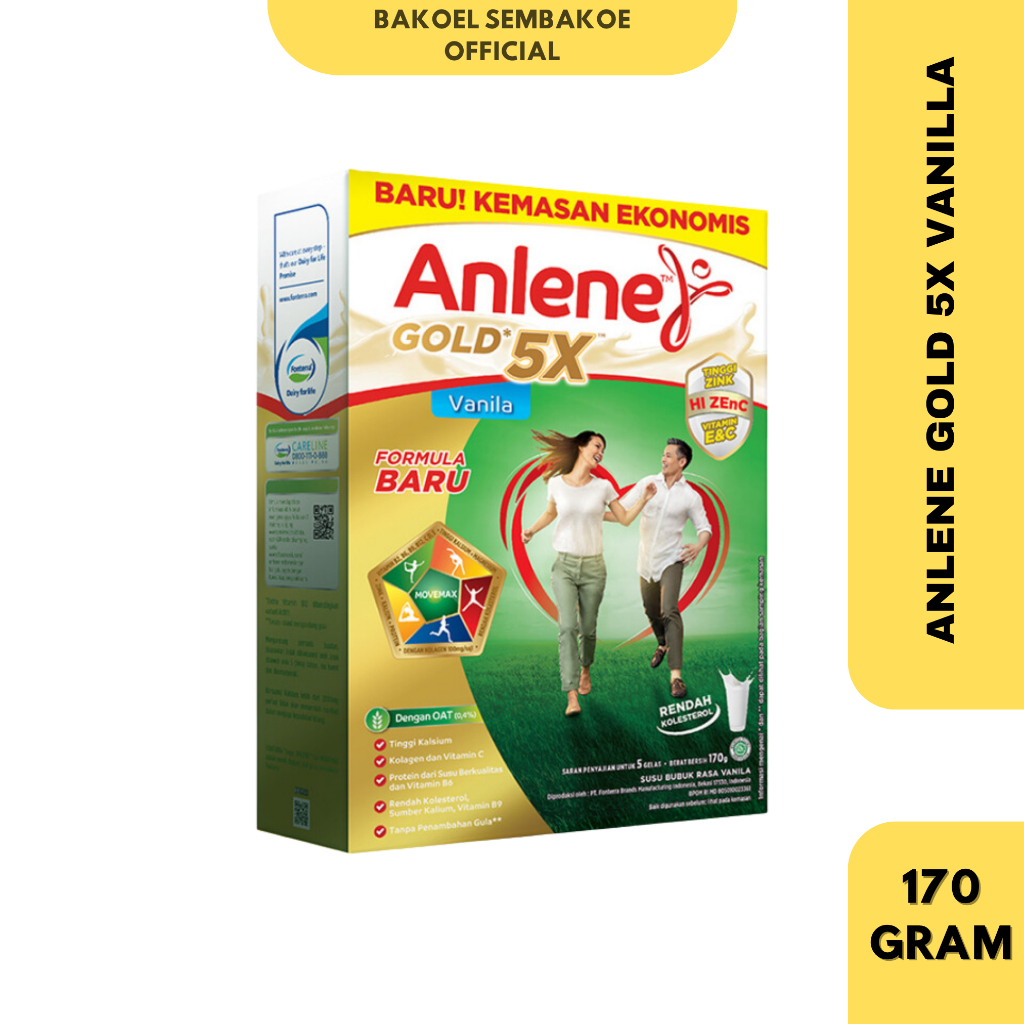 

ANLENE GOLD 5X VARIAN VANILLA 170G