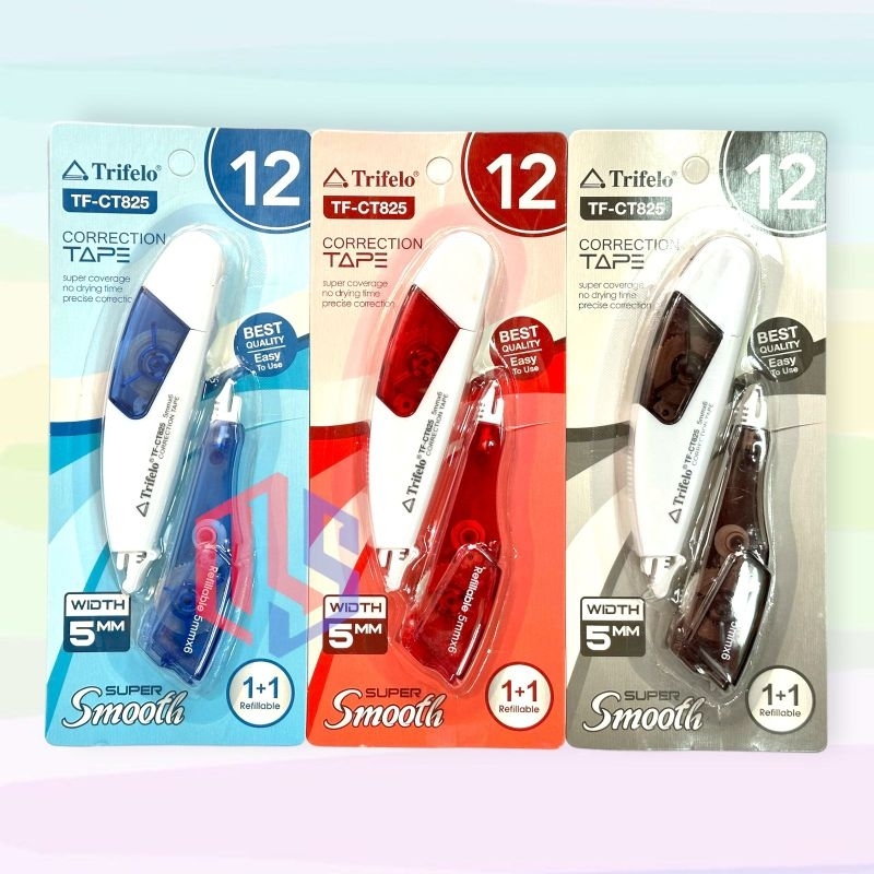 

Correction Tape / Tip X Kertas Trifelo CT 825 (Pcs)