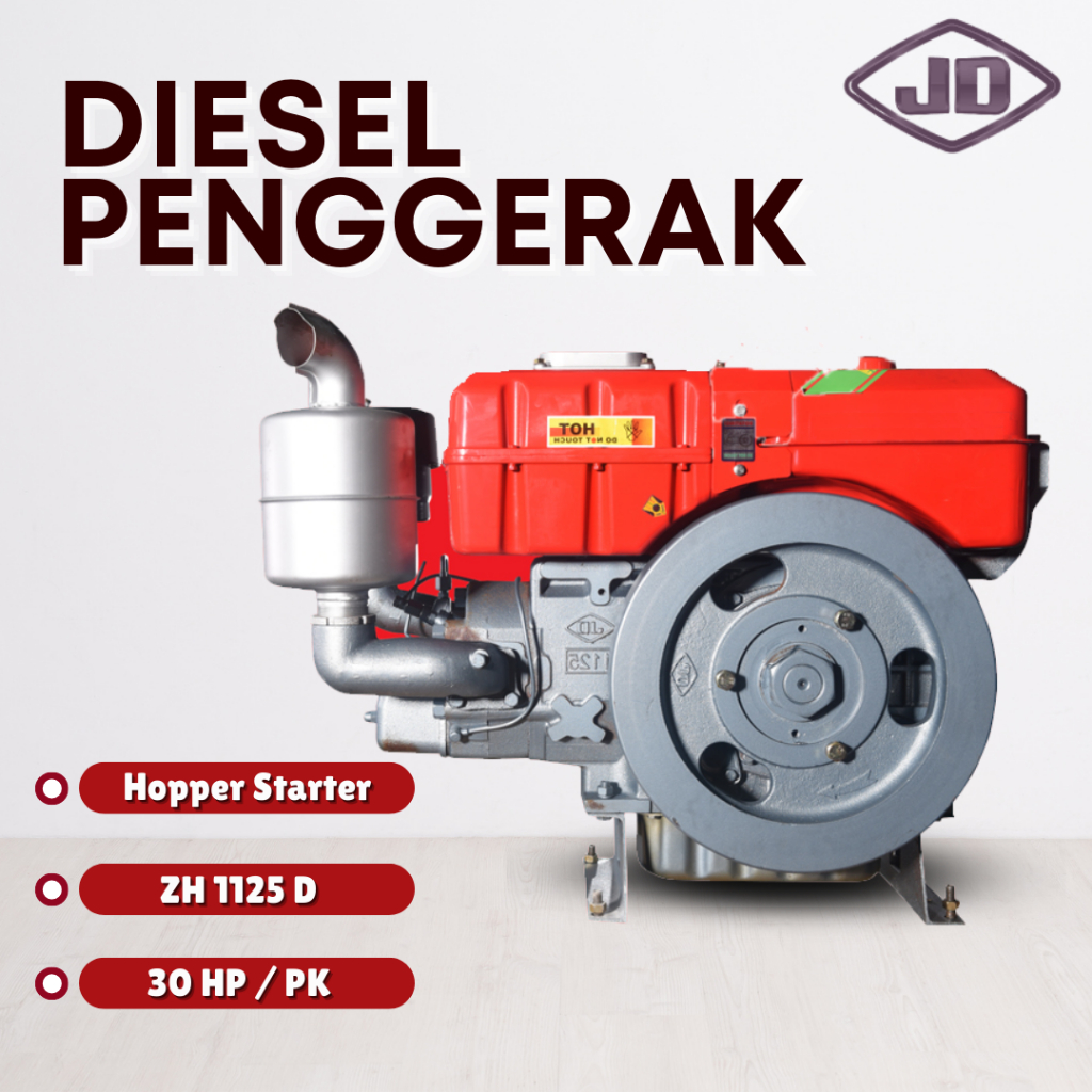 Mesin Diesel 30 PK Engine Penggerak 30 HP Engkol ZH 1125