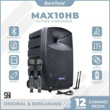Speaker Portable baretone MAX10HB / MAX-10HB / MAX 10 HB - ORI GARANSI