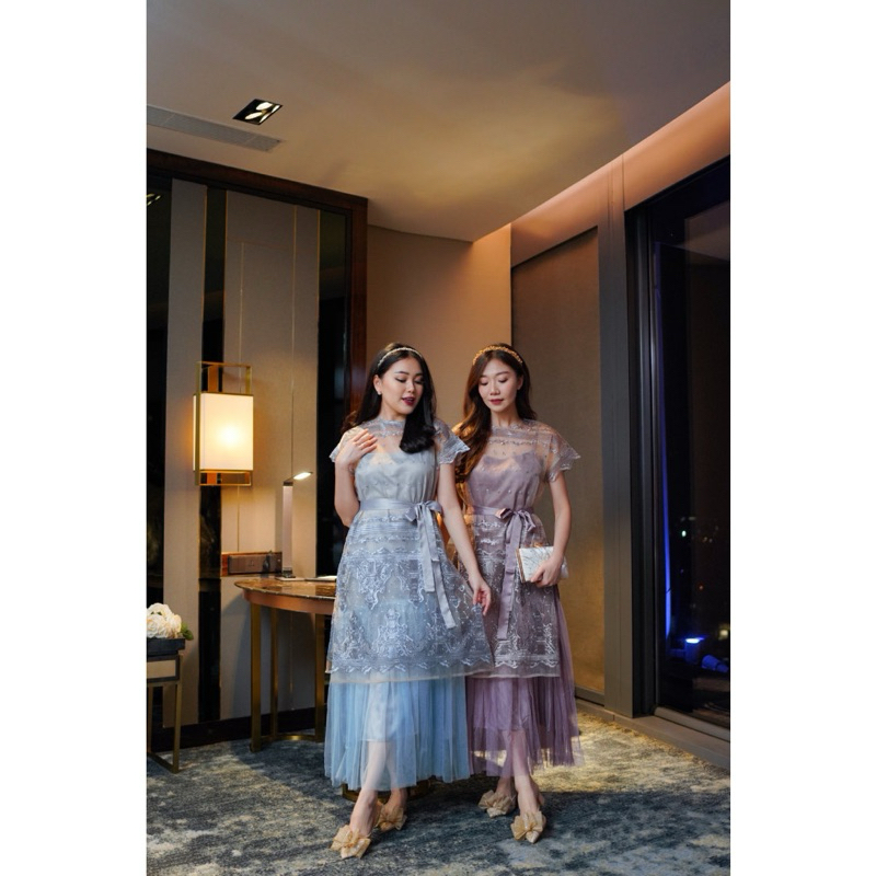 SHELLA DRESS / DRESS PESTA / Dress bridesmaid / Dress kondangan / Gamis muslim  / Dress wisuda / Dre