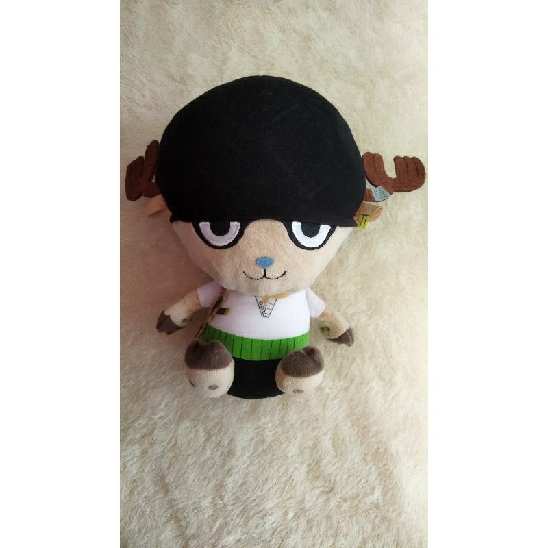 Boneka Plush Doll Chopper One Piece Costum Roronoa Zoro (Rare)