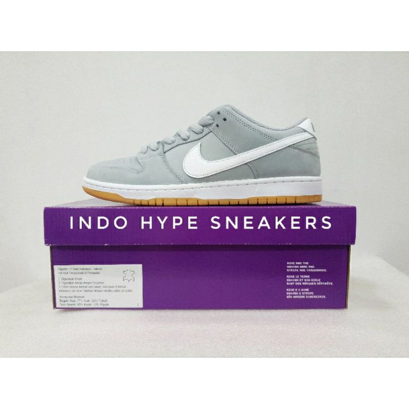 Nike SB Dunk Low Pro ISO WOLF GREY GUM