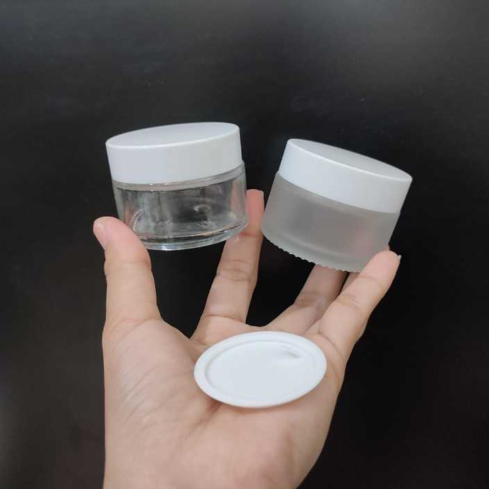 POT KACA POT CREAM JAR KACA Bening Frosted DOFF TEMPAT WADAH KRIM SALAP OBAT SALEP 30ml 30gram
