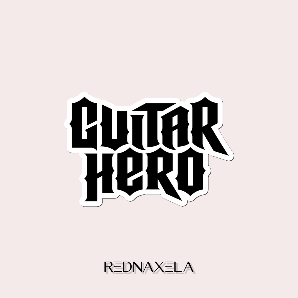 

Stiker Vinyl Guitar Hero (2009) Stiker Koper Outdoor Waterproof Sticker