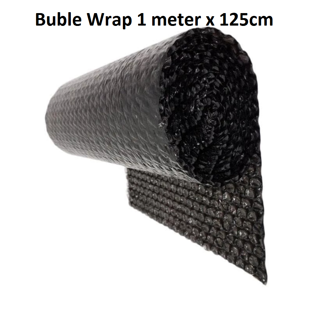 

Bubble Wrap Hitam Plastik Packing Gelembung Udara 1 Meter x 125 cm