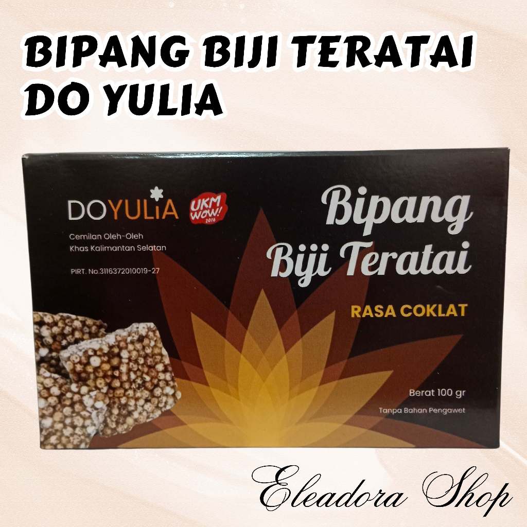 

Bipang Coklat Merk Do Yulia - Camilan Biji Teratai Khas Kalimantan Selatan