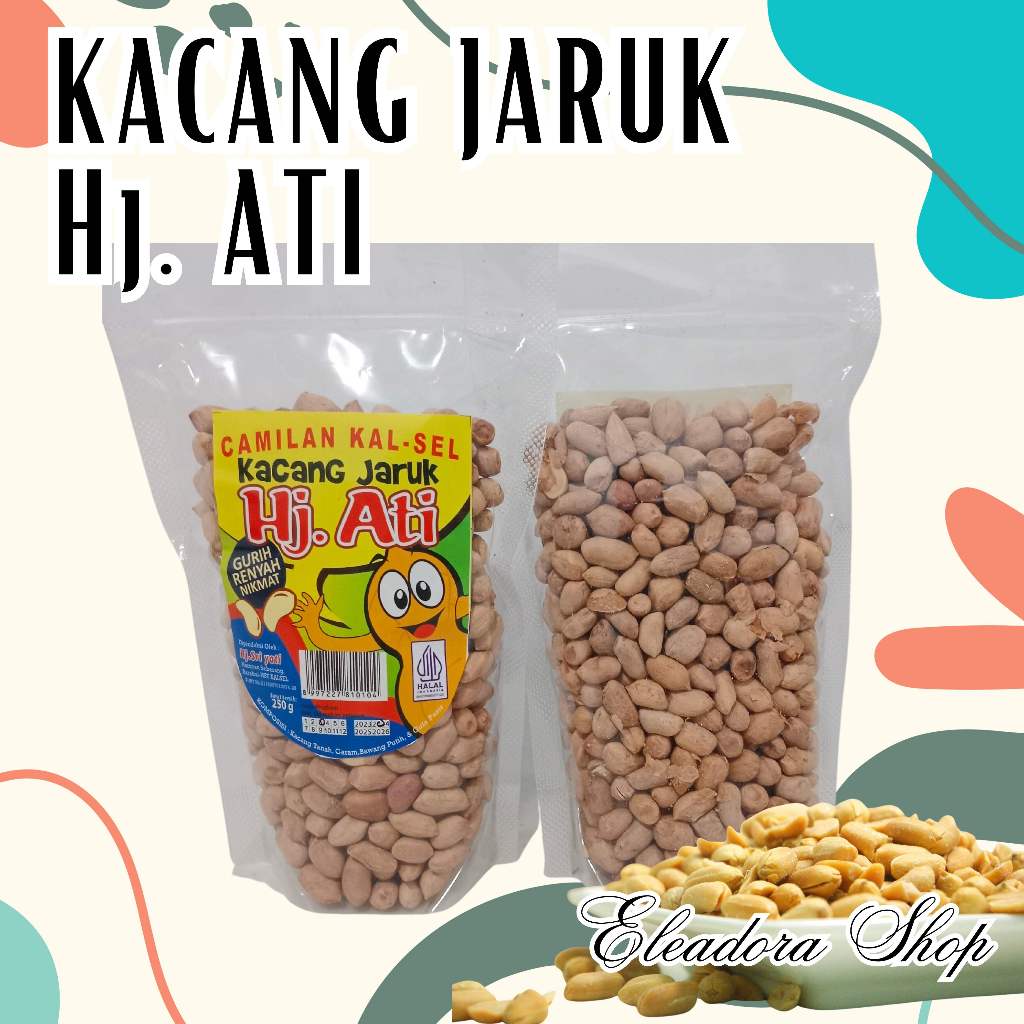 

Kacang Jaruk Hj. Ati - Kemasan Plastik 250Gram - Kacang Jaruk Khas Barabai Kalimantan Selatan