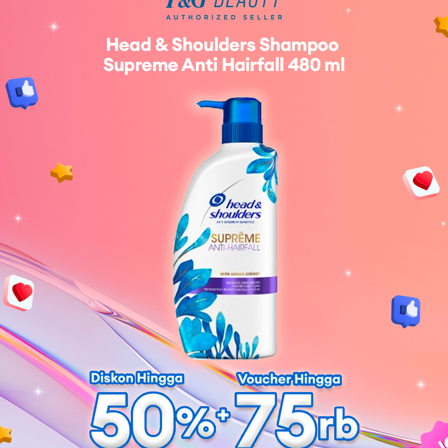 ➳➵✻ Head and Shoulders Sampo Anti Ketombe Supreme Anti Hairfall ZPT Perawatan Rambut 480ml / Head an