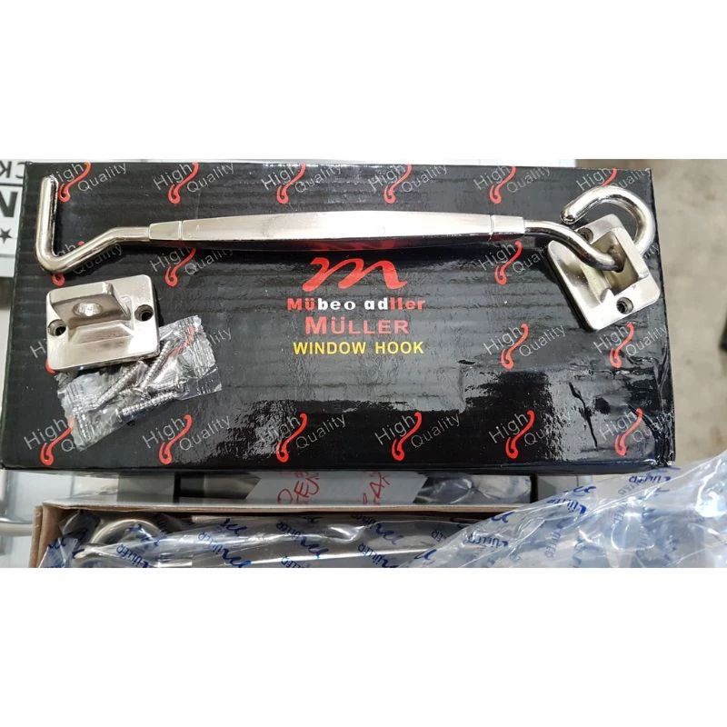 Hak Angin Jendela Stainless Muller/ Penahan Jendela Muller