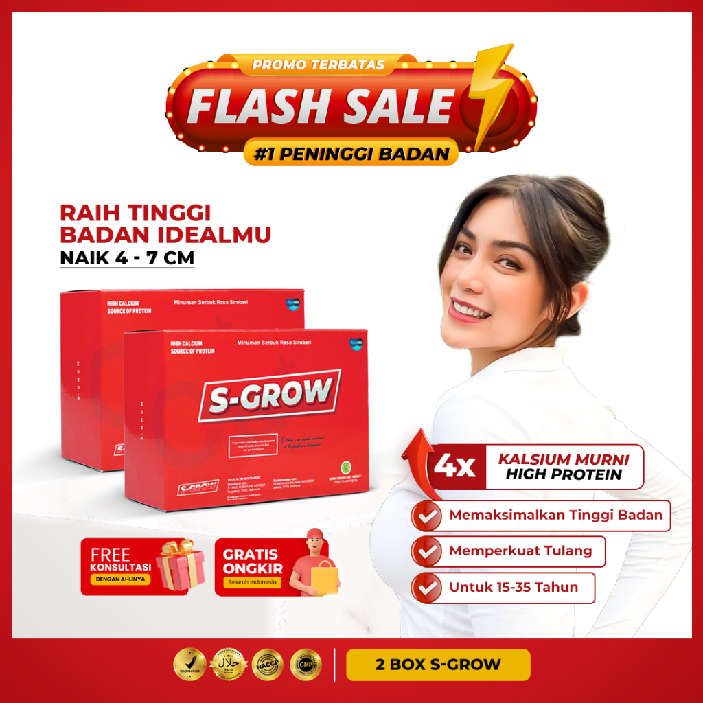 

S-GROW Peninggi Badan Terbaik - 2 BOX