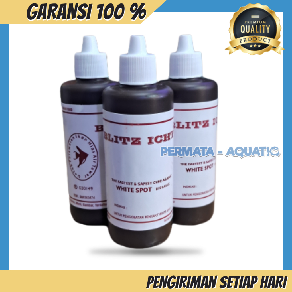 Blitz Icht Ich Obat Biru Ikan Obat Biru Anti Jamur White Spot Ikan 100 ML