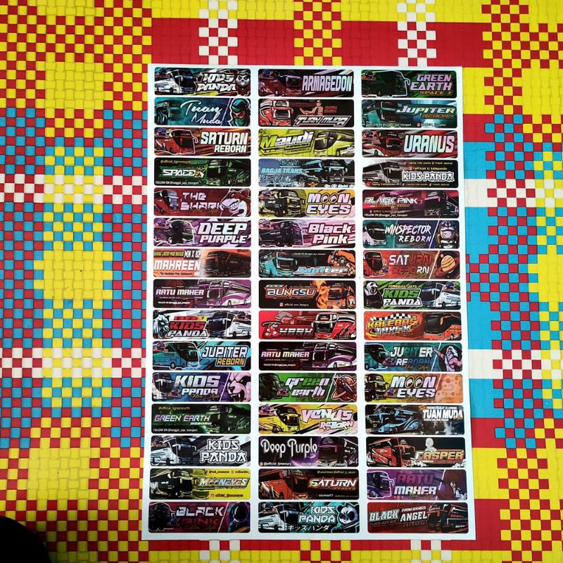 

Stiker mainan bismania basuri 45pcs/lembar New