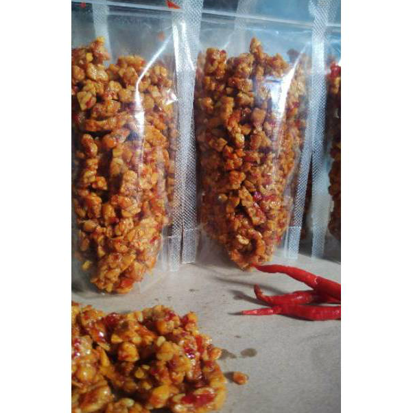 

➢☋★✭ Tempe Orek Balado 100gr / Tempe Kering