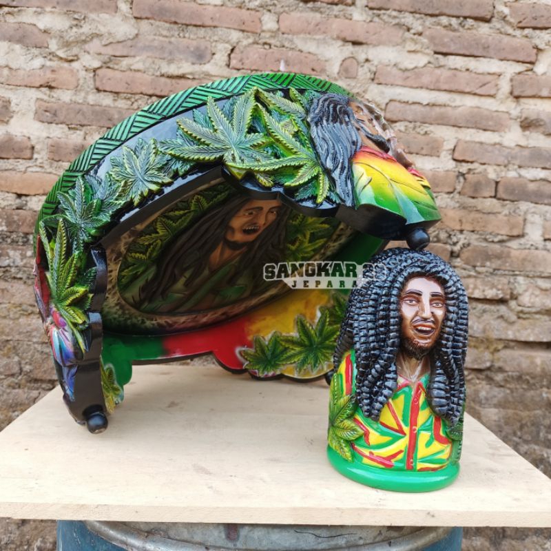 TEBOK LOVEBIRD UKIRAN sogon motif bobmarley