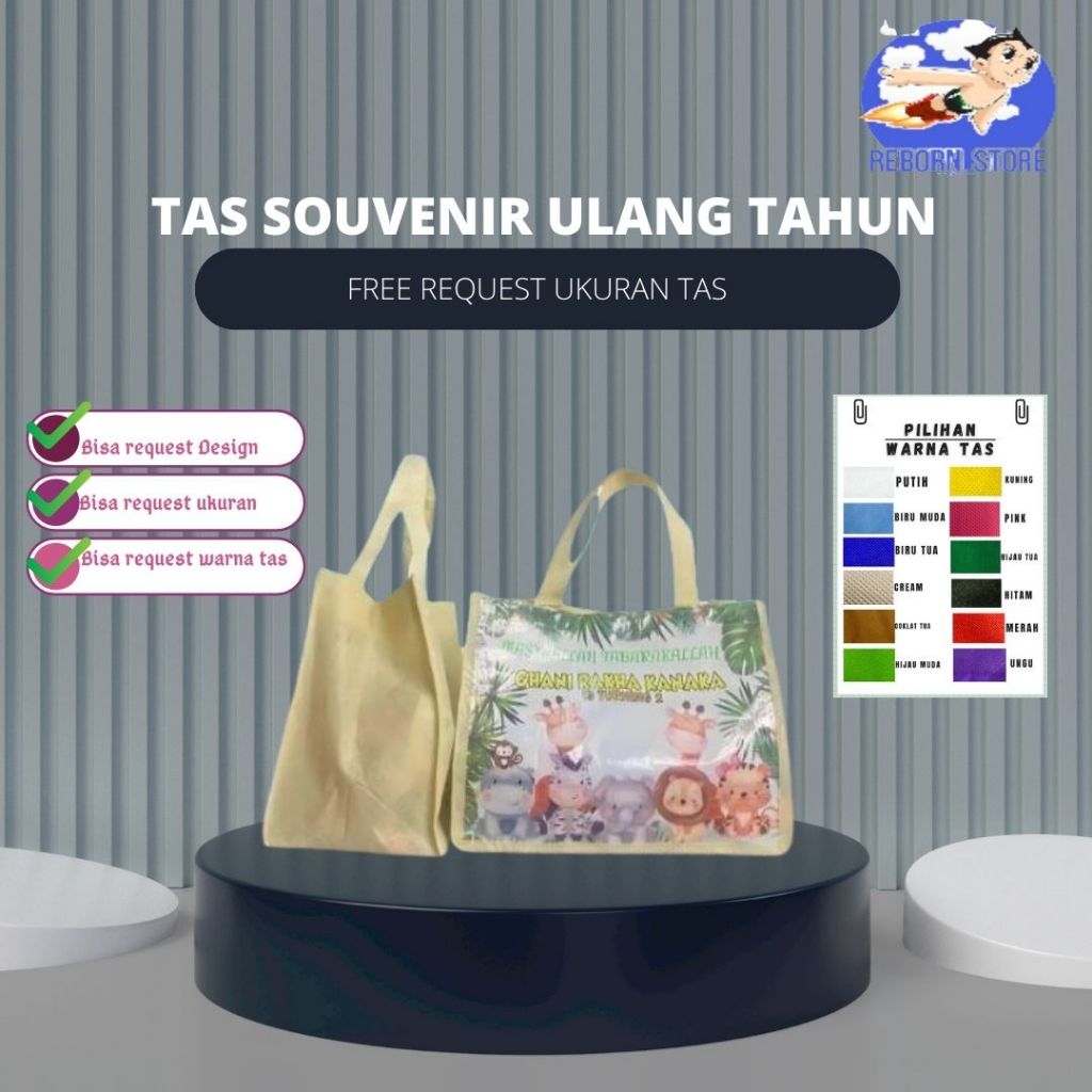 

Tas Souvenir Ulang Tahun Free CUSTOM UKURAN