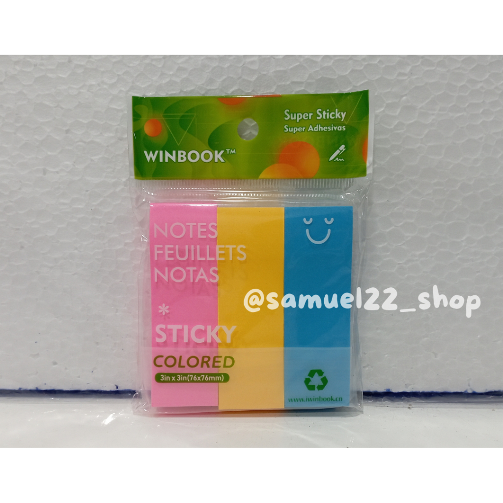 

Sticky Notes / Bookmark WINBOOK Y-166 3 Warna Isi 300