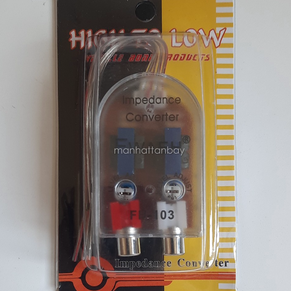 Ready HI to LOW RCA Converter Audio Mobil
