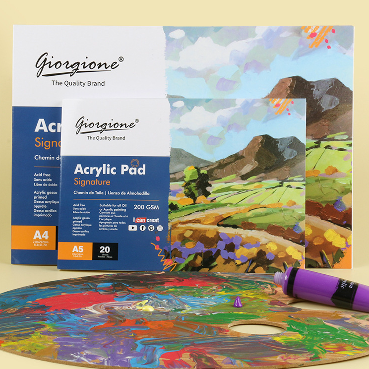 

➟➬✢ Giorgione Canvas Sketchbook Acrylic Oil Paint Pad Book / Buku Gambar Kanvas Lukis Cat Minyak Akrilik A4/A5 G-AC20