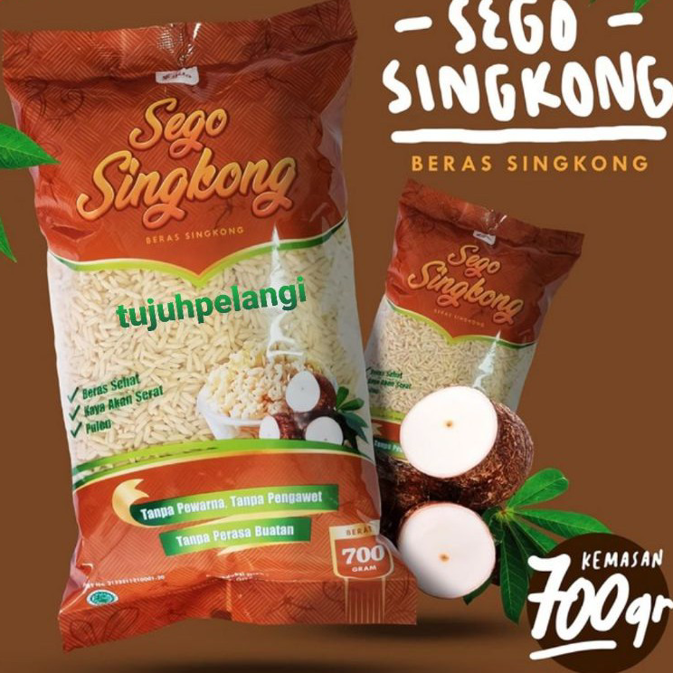 

➹→❆❂ SEGO SINGKONG NASI SINGKONG BERAS SINGKONG 700 Gram