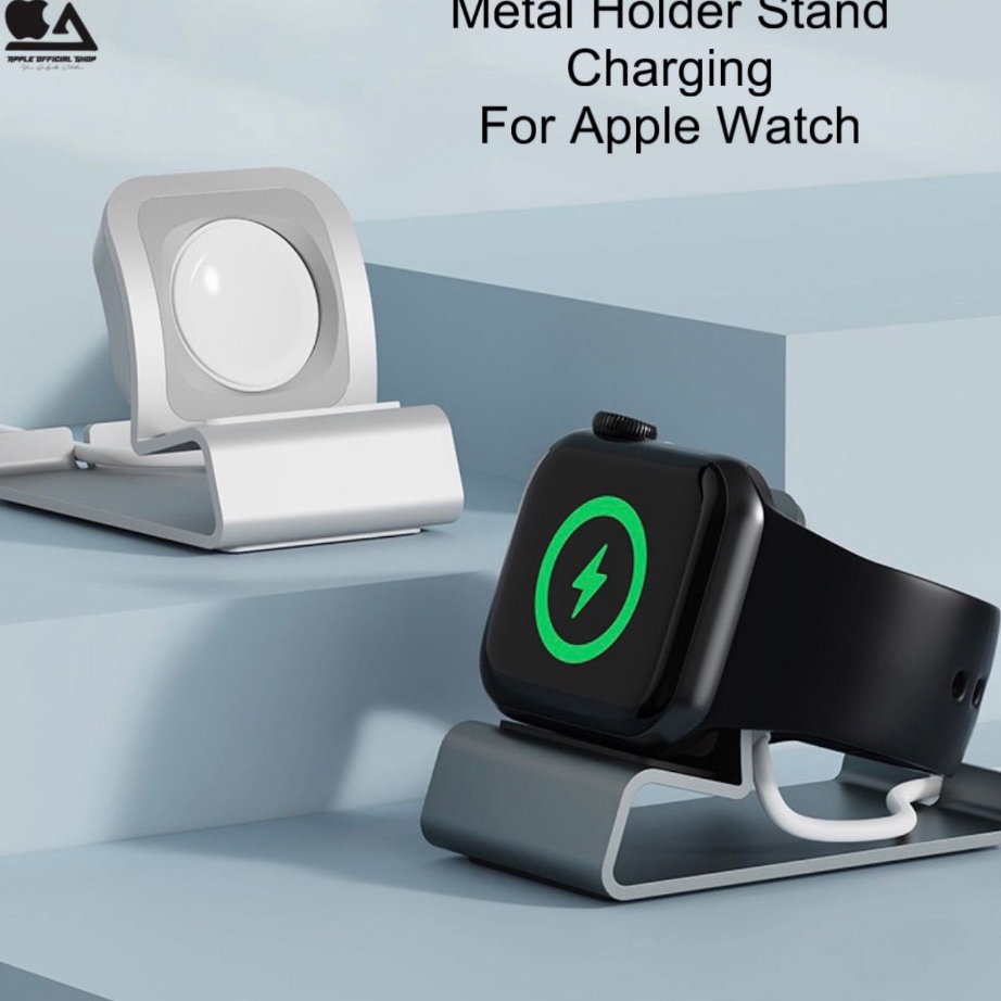 Promo Aluminium Metal Dock Stand Holder Charging For Apple Watch F36 Standing Charger Station Bracke