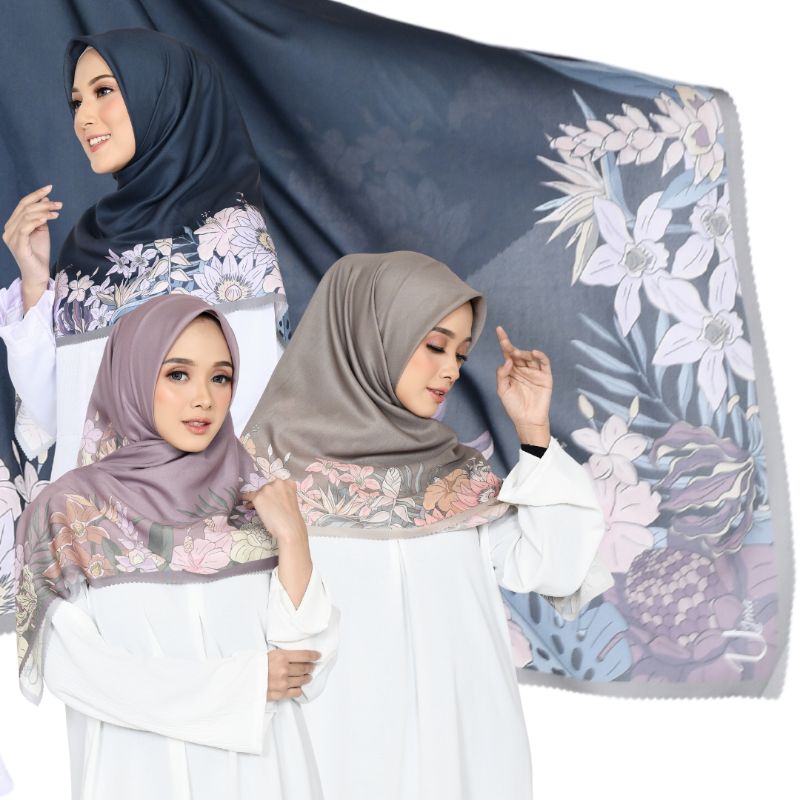 Hijab Segiempat Motif Nasywa Series Terbaru