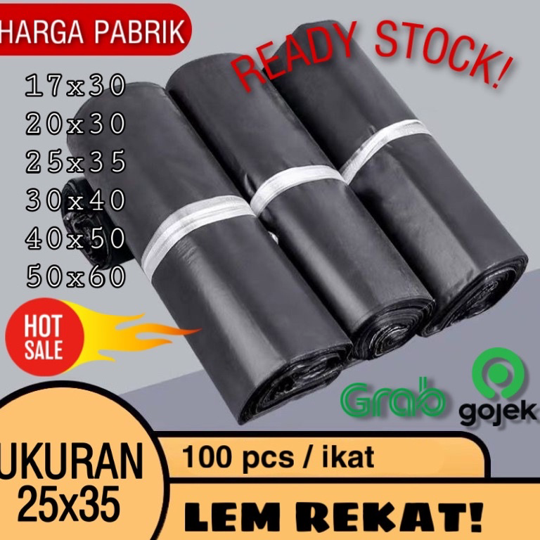 

3.3 Flash Sale POLYMAILER PLASTIK PACKING ONLINE ukuran 25x35 ISI 100pcs