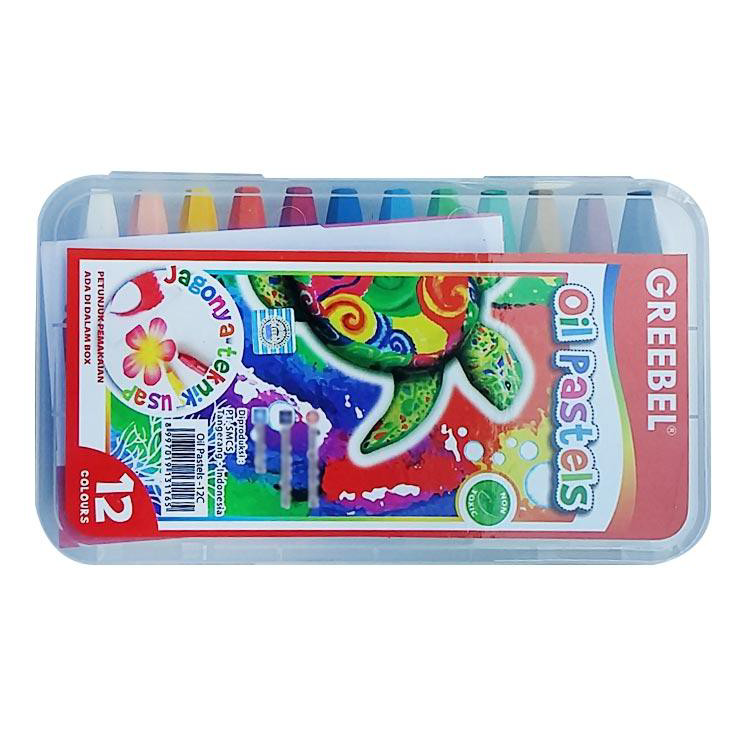 

➹→❆❂ Crayon / Krayon Oil Pastel 12 Warna - Greebel MURAH Best Produk