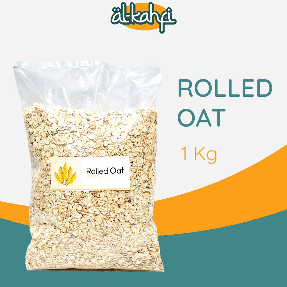 

Stok Banyak Rolled Oat 1 Kg Regular Gandum Kasar Organik Premium