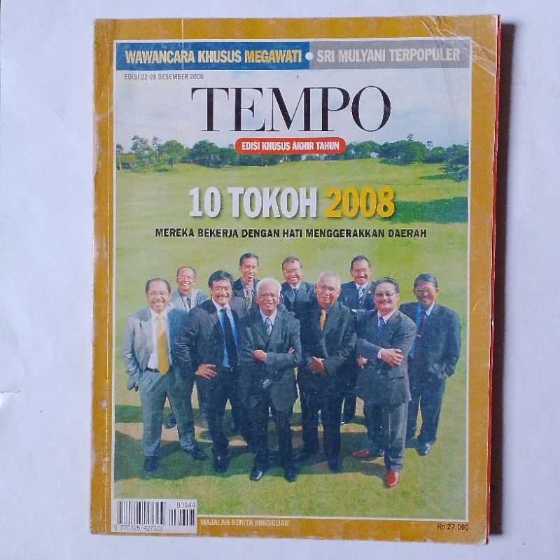 (TOBS) MAJALAH TEMPO EDISI 10 TOKOH 2008 SPESIAL AKHIR TAHUN ORIGINAL