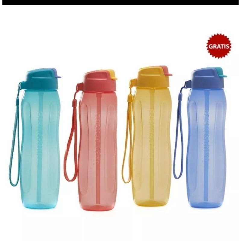Botol minum / botol eco straw sedotan tupperware 1pcs