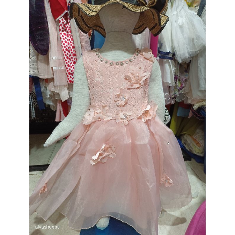 PL gaun 2-3 thn organza mewah