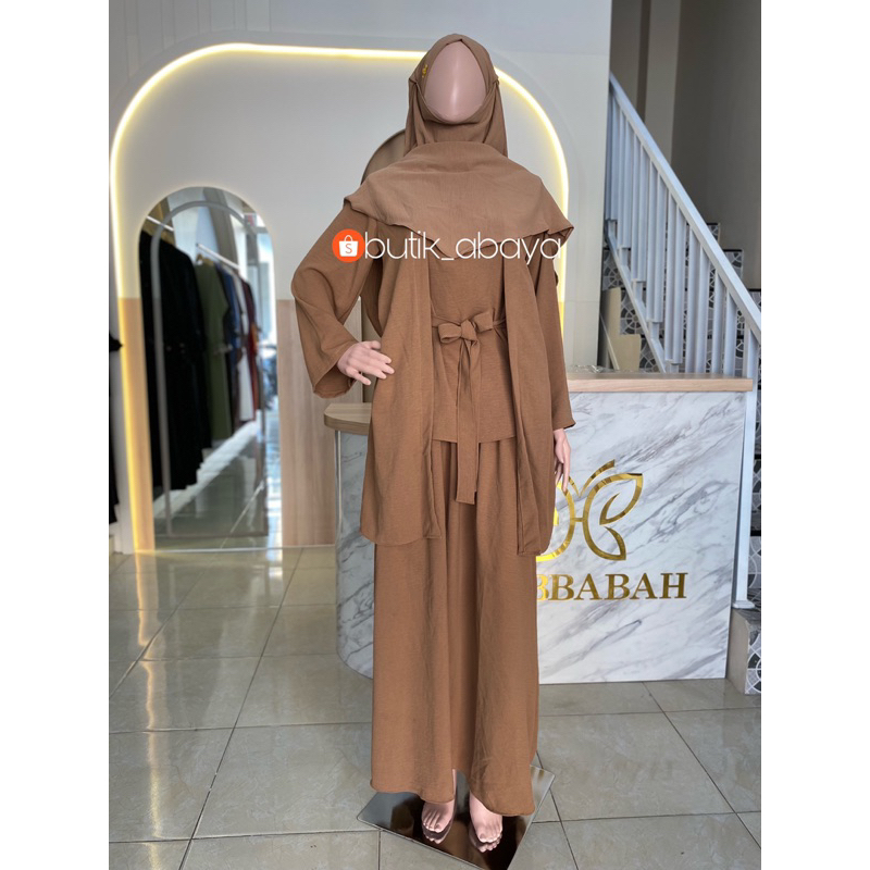 One Set Rok dan Baju Outer setelan wanita syar'I outfit kuliah