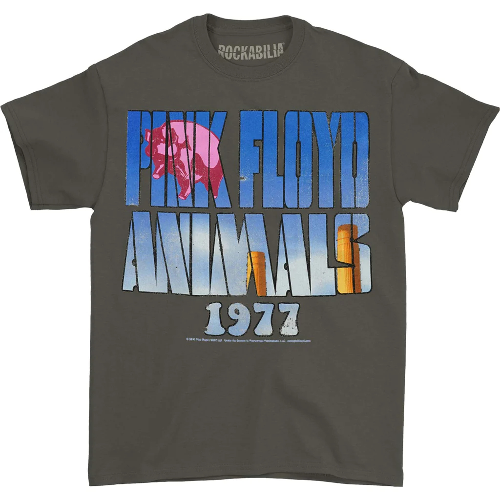 TShirt Pink Floyd Animal Grey | Kaos Band