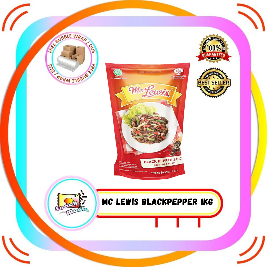 

Mc. Lewis Saus Blackpepper Sauce ~ 1 kg Saos Lada Hitam