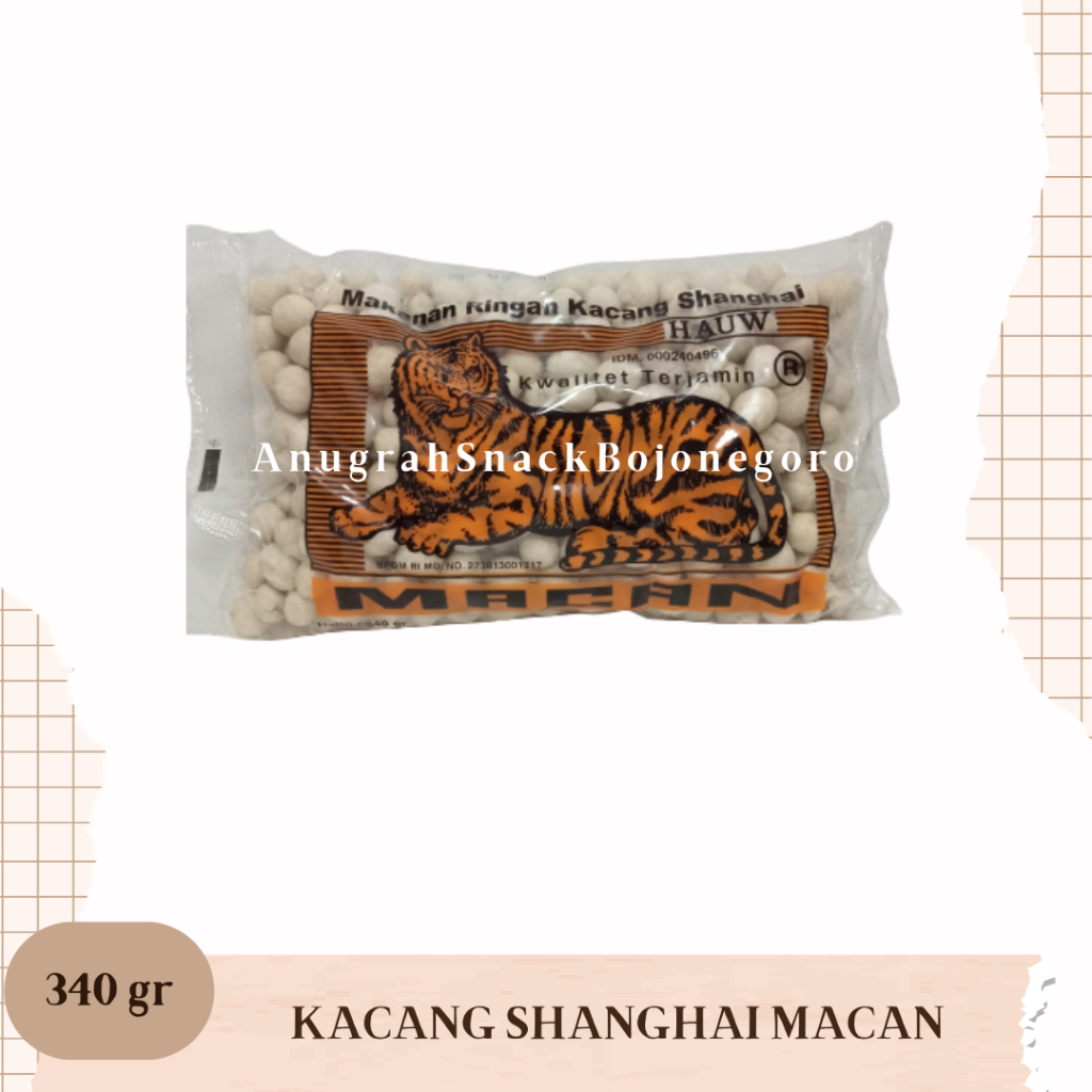 

Makanan Ringan Kacang Shanghai Macan 340gr